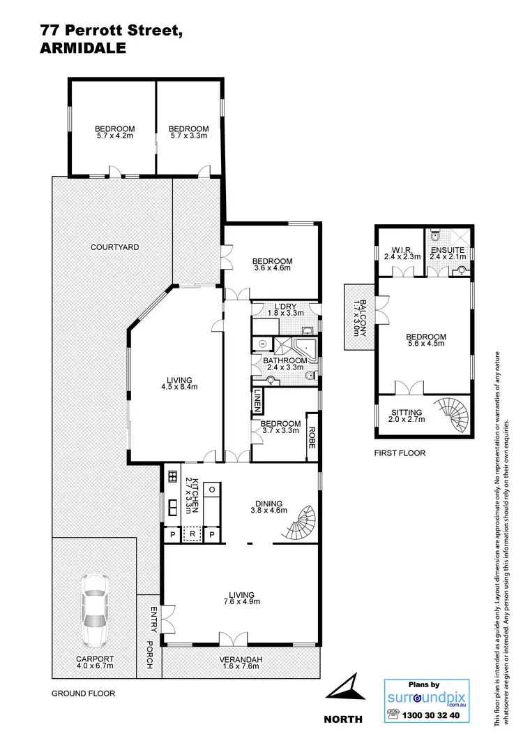 Floorplan of Homely house listing, 77 Perrott Street, Armidale NSW 2350