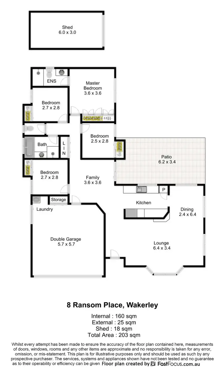 Floorplan of Homely house listing, 8 Ransom Place, Wakerley QLD 4154