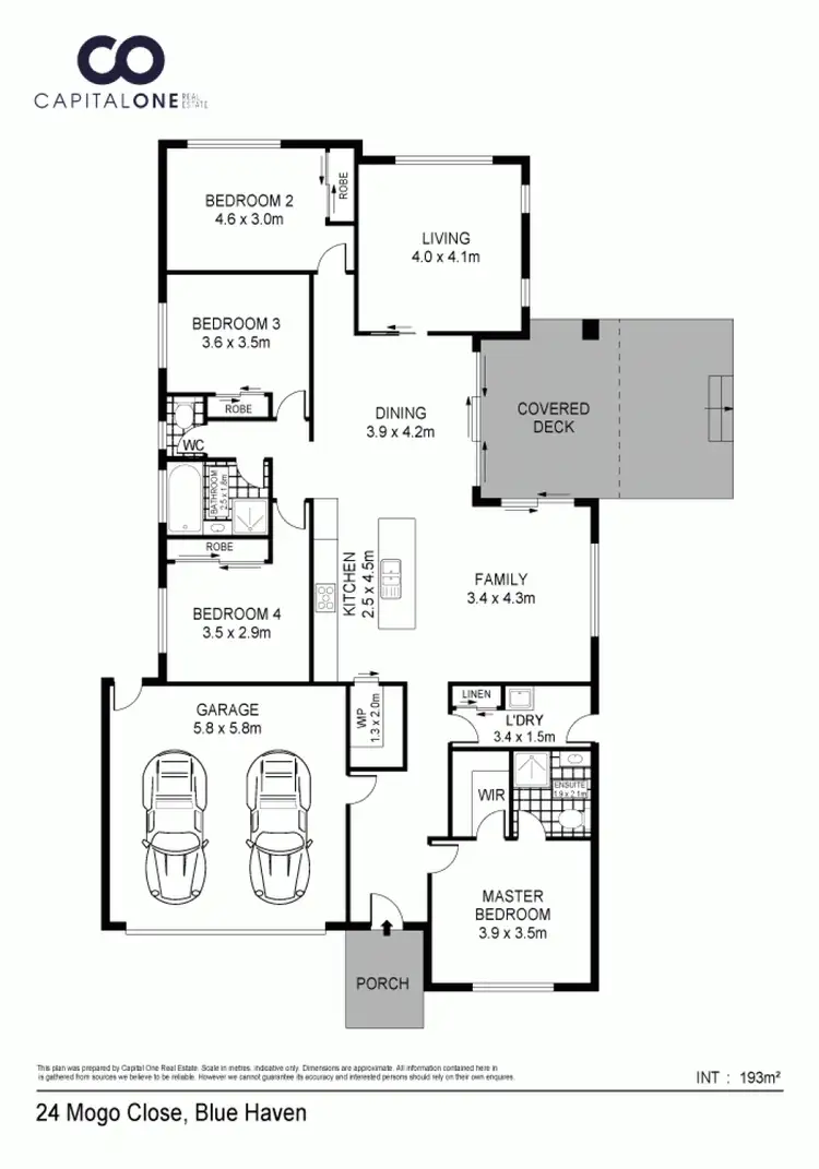 Floorplan of Homely house listing, 24 Mogo Close, Blue Haven NSW 2262