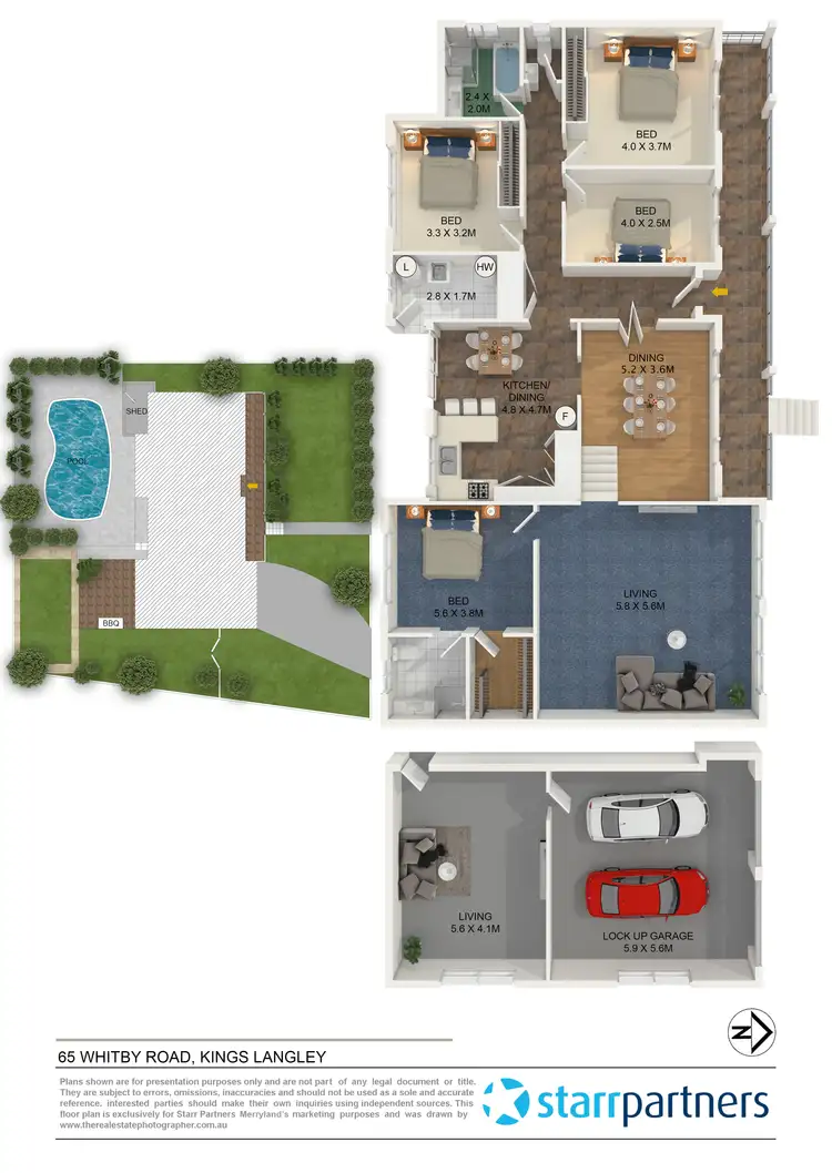 Floorplan of Homely house listing, 65 Whitby Road, Kings Langley NSW 2147