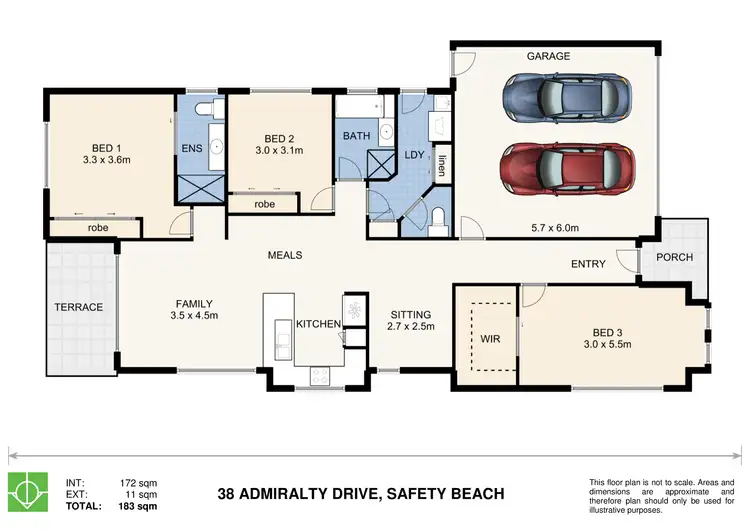 Floorplan of Homely house listing, 38 Admiralty Drive, Safety Beach NSW 2456