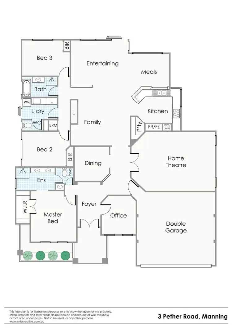Floorplan of Homely house listing, 3 Pether Road, Manning WA 6152