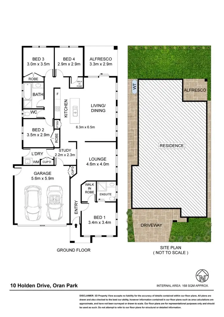 Floorplan of Homely house listing, 10 Holden Drive, Oran Park NSW 2570