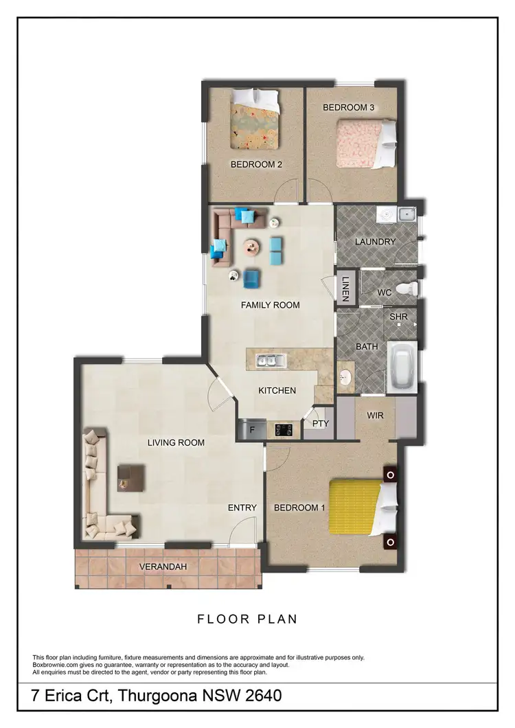 Floorplan of Homely house listing, 7 Erica Court, Thurgoona NSW 2640