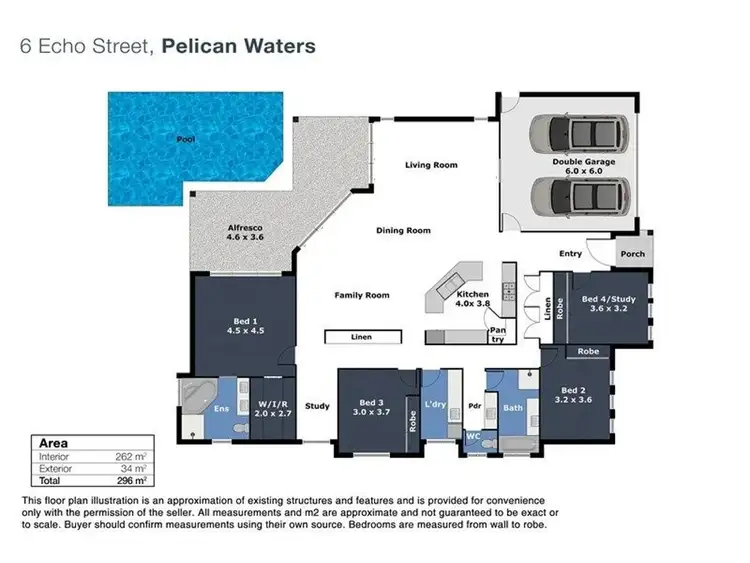 Floorplan of Homely house listing, 6 Echo Street, Pelican Waters QLD 4551