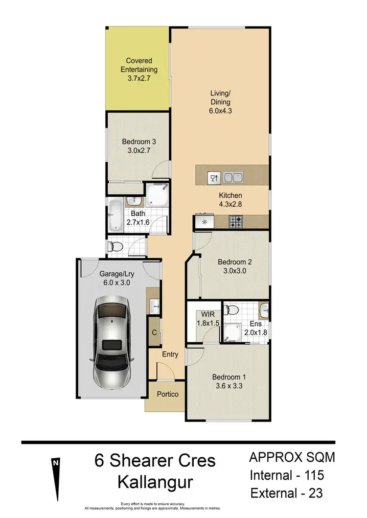 Floorplan of Homely house listing, 6 Shearer Crescent, Kallangur QLD 4503