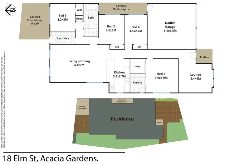 Floorplan of Homely house listing, 18 Elm Street, Acacia Gardens NSW 2763
