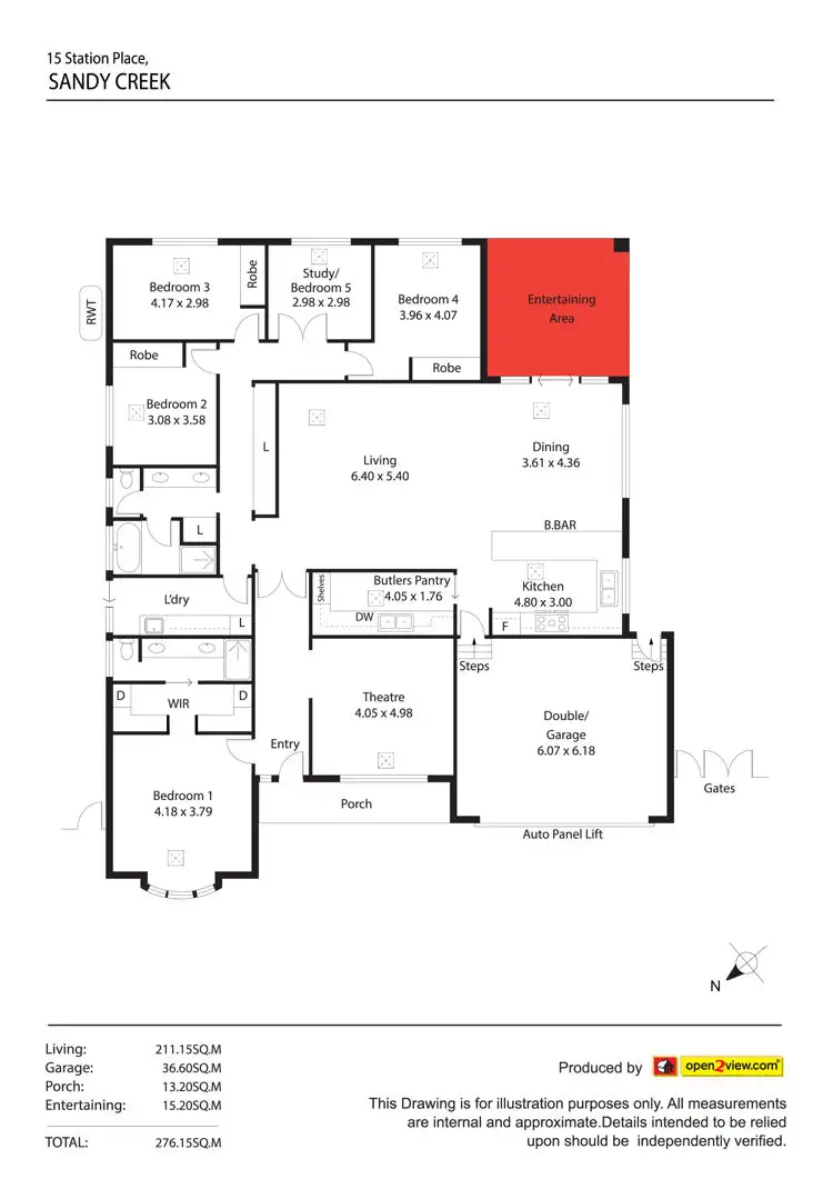 Floorplan of Homely house listing, 15 Station Place, Sandy Creek SA 5350