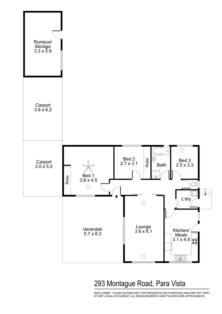 Floorplan of Homely house listing, 293 Montague Road, Para Vista SA 5093