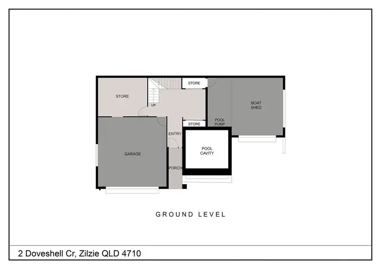 Floorplan of Homely house listing, 2 Doveshell Crescent, Zilzie QLD 4710