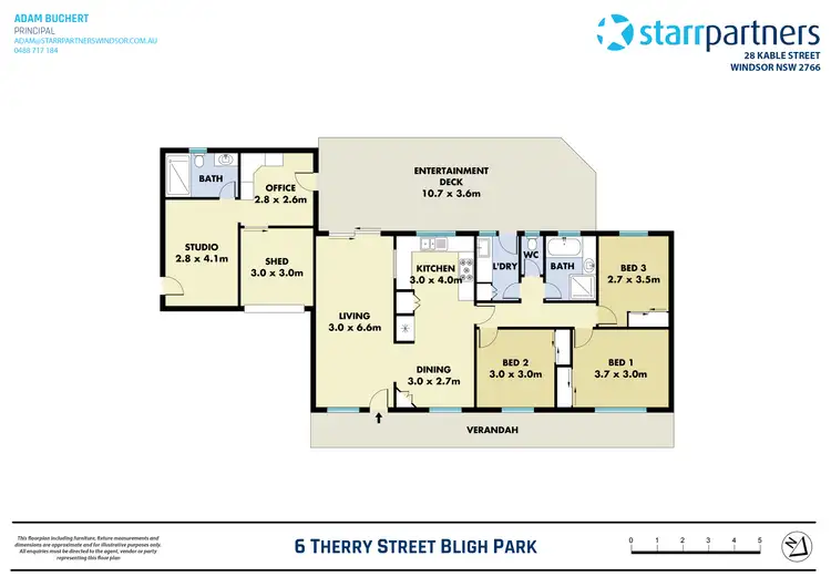 Floorplan of Homely house listing, 6 Therry Street, Bligh Park NSW 2756