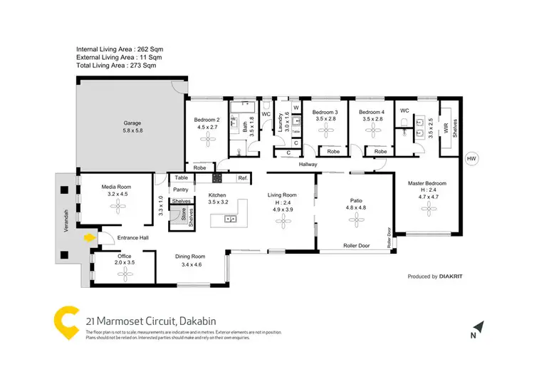 Floorplan of Homely house listing, 21 Marmoset Circuit, Dakabin QLD 4503
