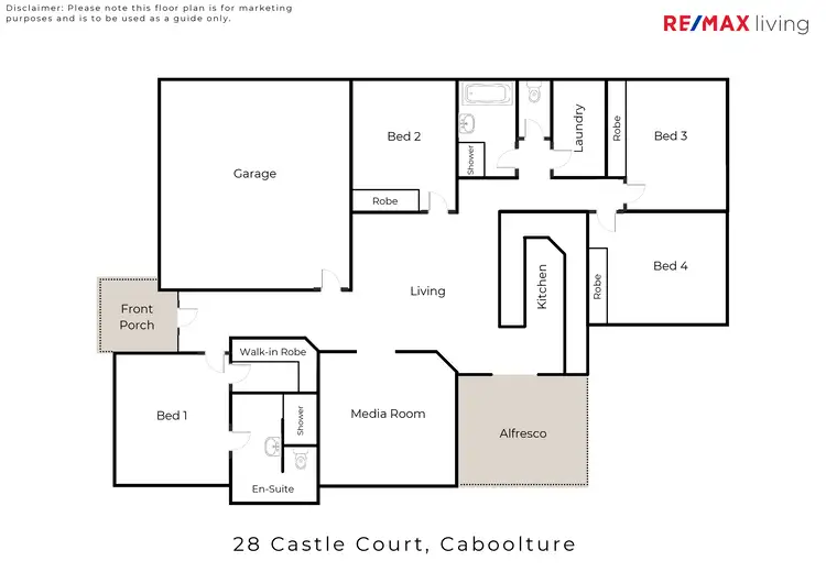 Floorplan of Homely house listing, 28 Castle Court, Caboolture QLD 4510