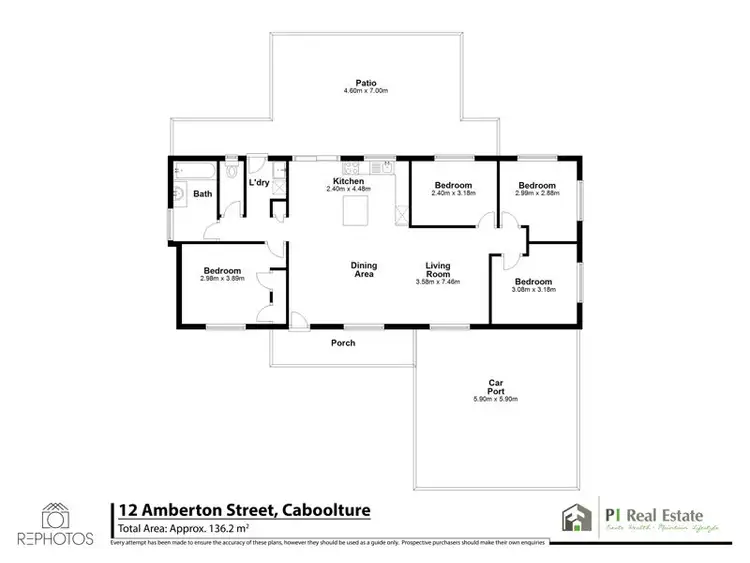 Floorplan of Homely house listing, 12 AMBERTON ST, Caboolture QLD 4510