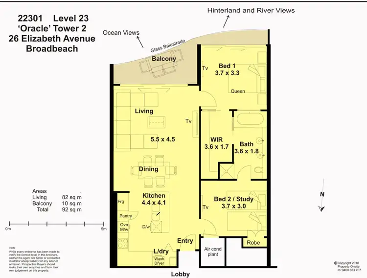 Floorplan of Homely apartment listing, 22301/21 Elizabeth Avenue, Broadbeach QLD 4218
