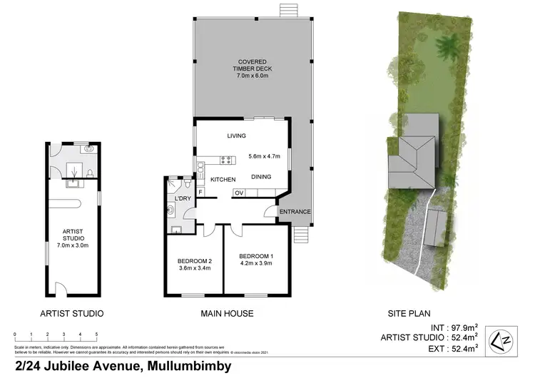 Floorplan of Homely semi-detached listing, 2/24 Jubilee Av, Mullumbimby NSW 2482