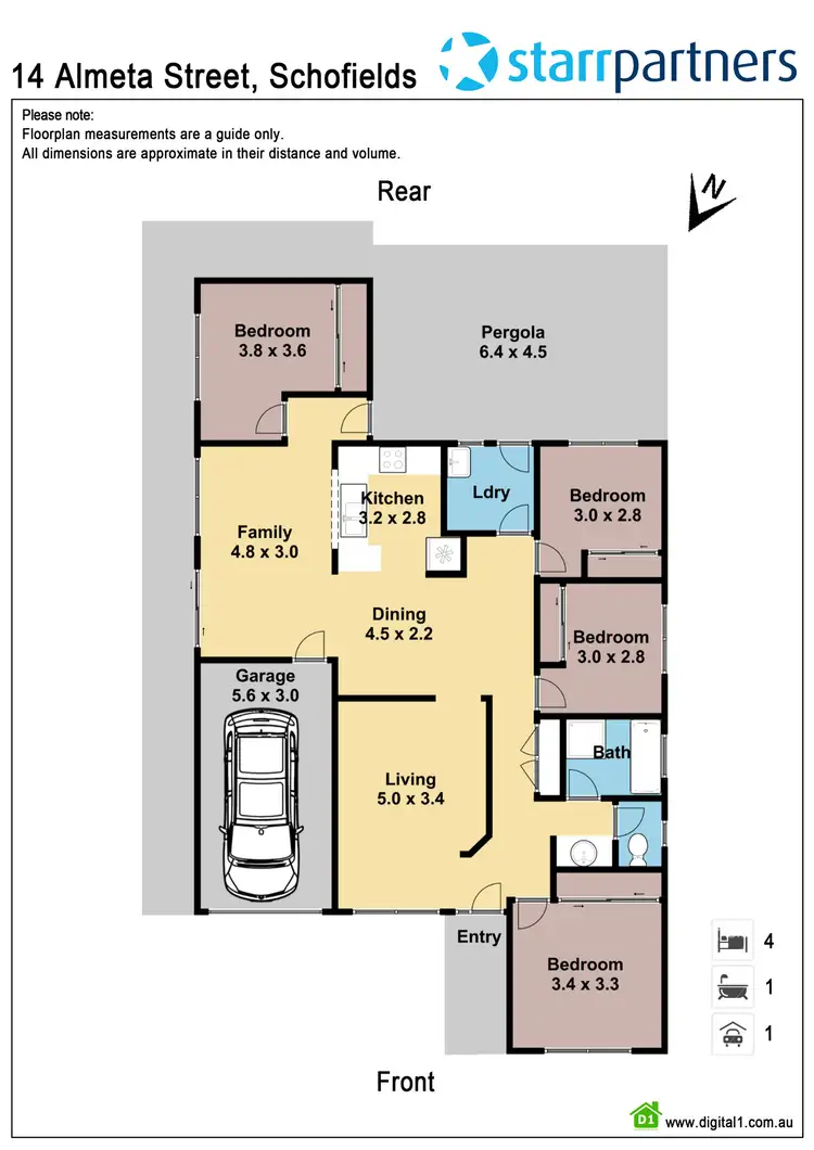 Floorplan of Homely house listing, 14 Almeta Street, Schofields NSW 2762