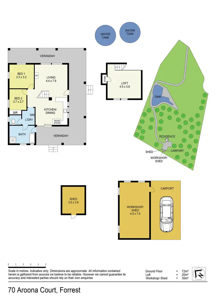 Floorplan of Homely rural property listing, 70 Aroona Court, Forrest VIC 3236