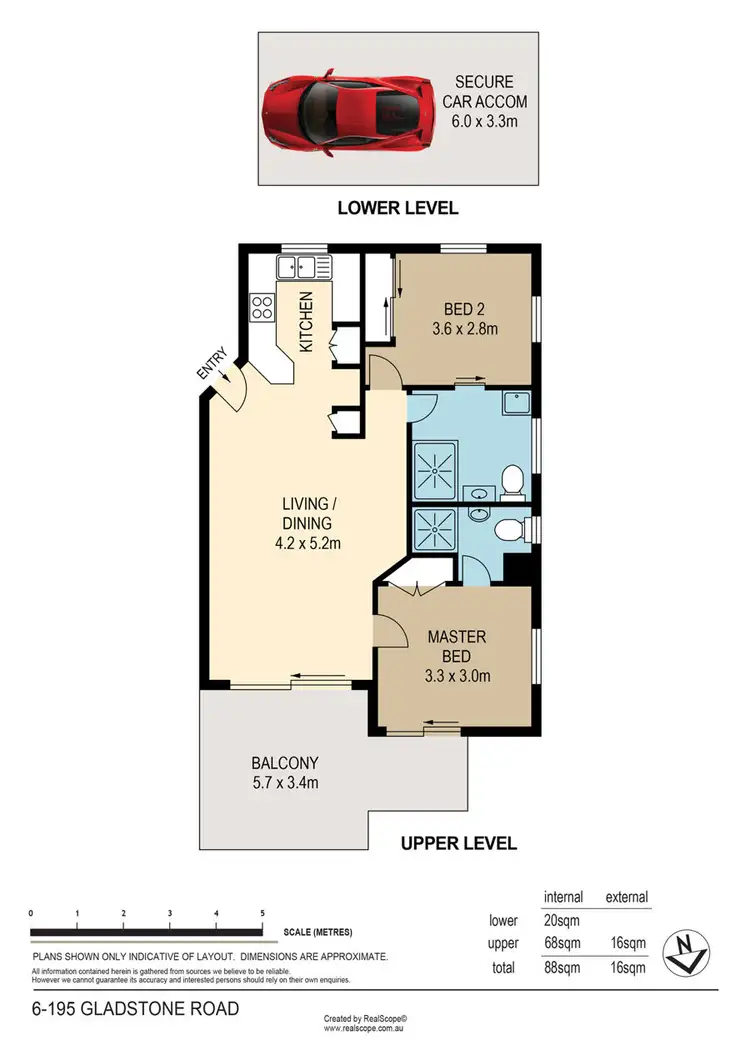 Floorplan of Homely unit listing, 6/195 Gladstone Road, Highgate Hill QLD 4101
