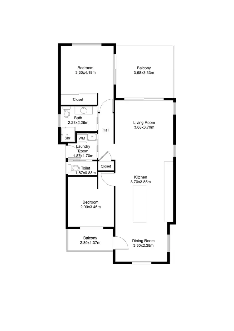 Floorplan of Homely other listing, 201/1A Stockton Street, Morisset NSW 2264