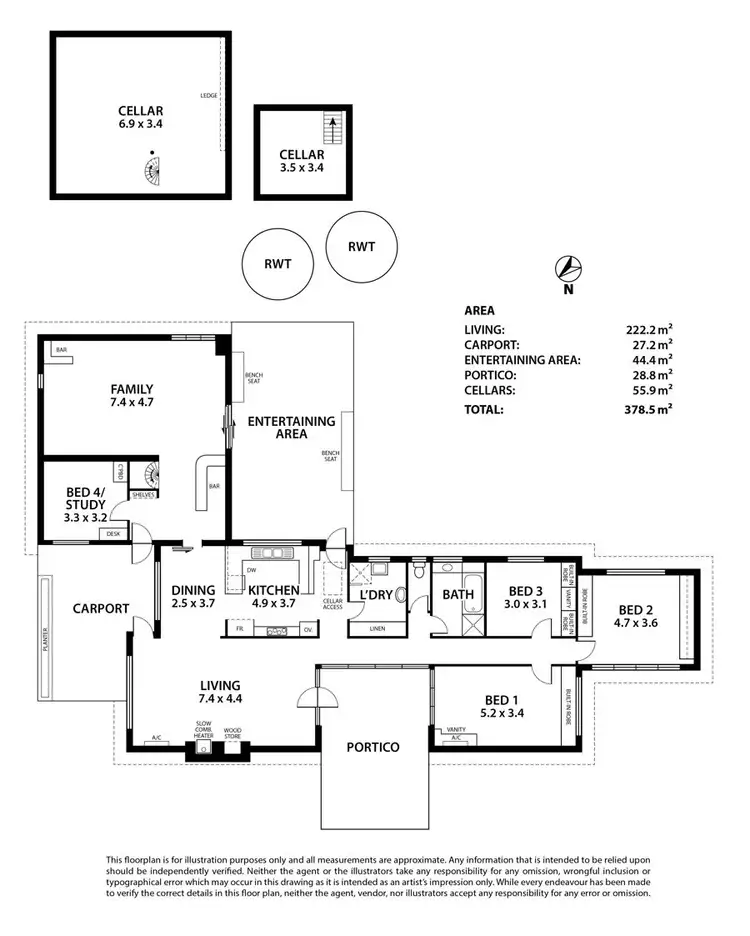 Floorplan of Homely house listing, 114 Mulgundawa Road, Murray Bridge SA 5253