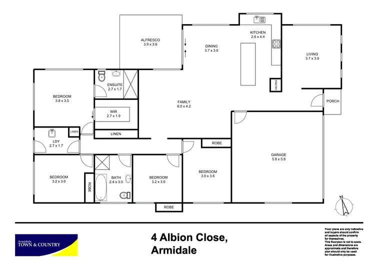 Floorplan of Homely house listing, 4 Albion Close, Armidale NSW 2350