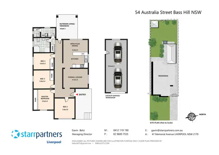 Floorplan of Homely house listing, 54 Australia Street, Bass Hill NSW 2197