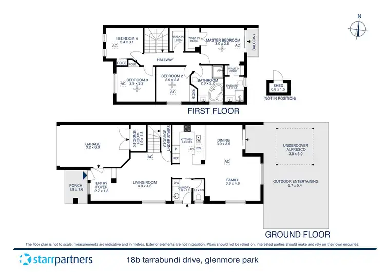 Floorplan of Homely semi-detached listing, 18b Tarrabundi Drive, Glenmore Park NSW 2745