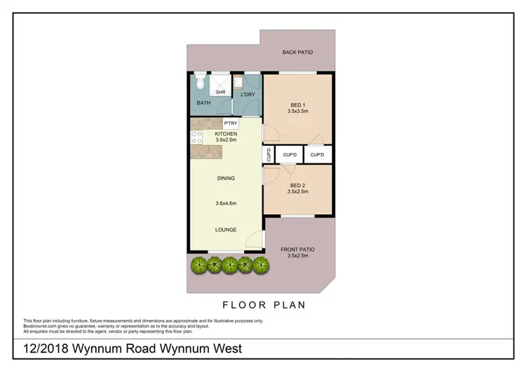 Floorplan of Homely villa listing, 12/2018 Wynnum Road, Wynnum West QLD 4178