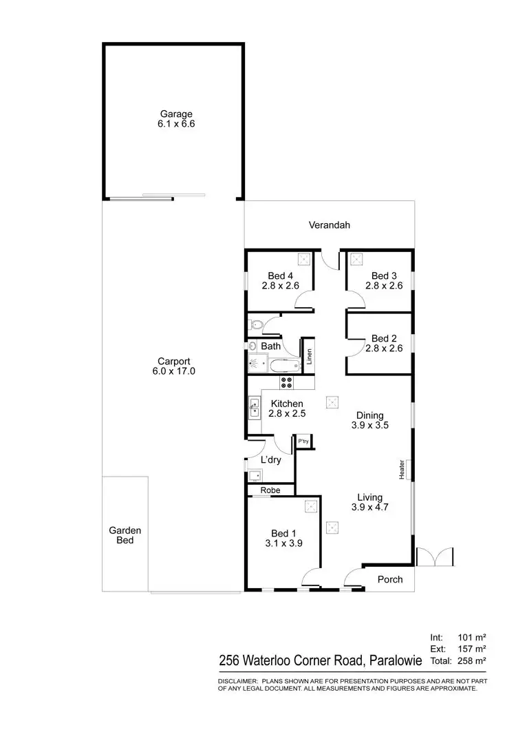 Floorplan of Homely house listing, 256 Waterloo Corner Road, Paralowie SA 5108