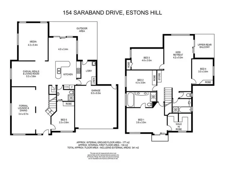 Floorplan of Homely house listing, 154 Saraband Drive, Eatons Hill QLD 4037