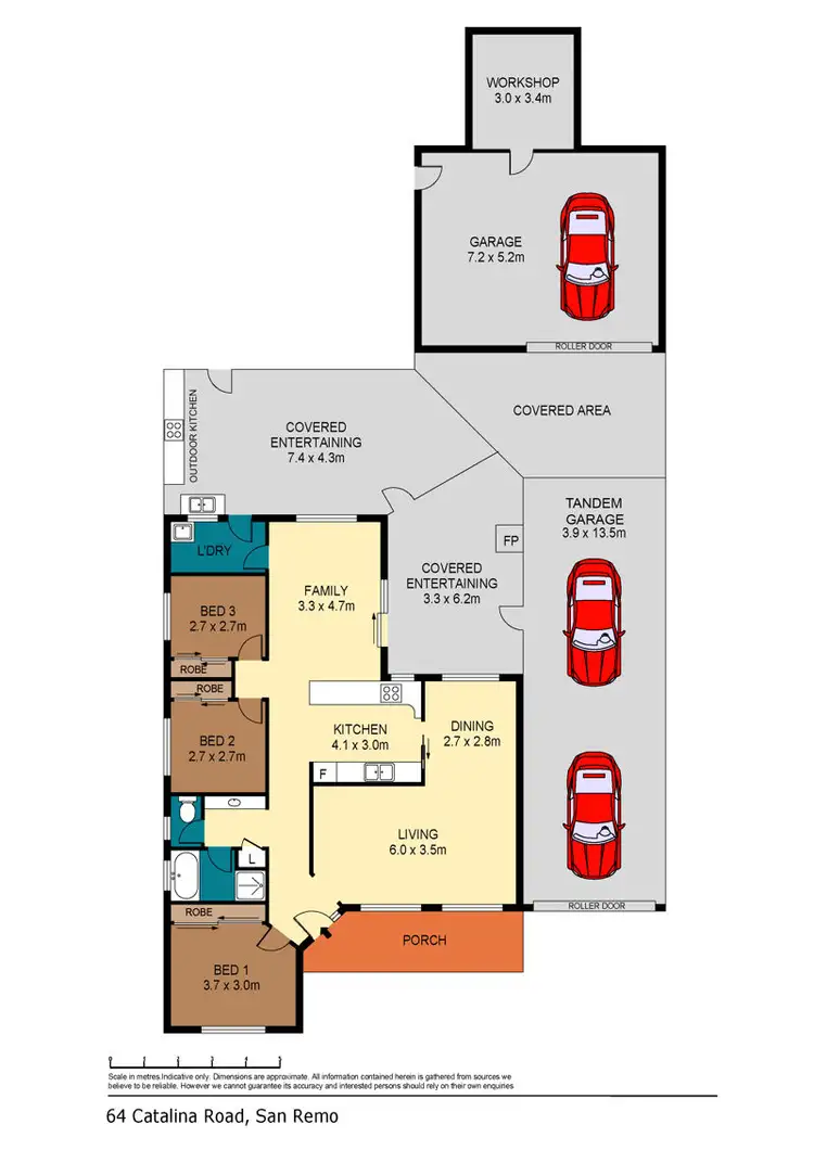 Floorplan of Homely house listing, 64 Catalina Road, San Remo NSW 2262