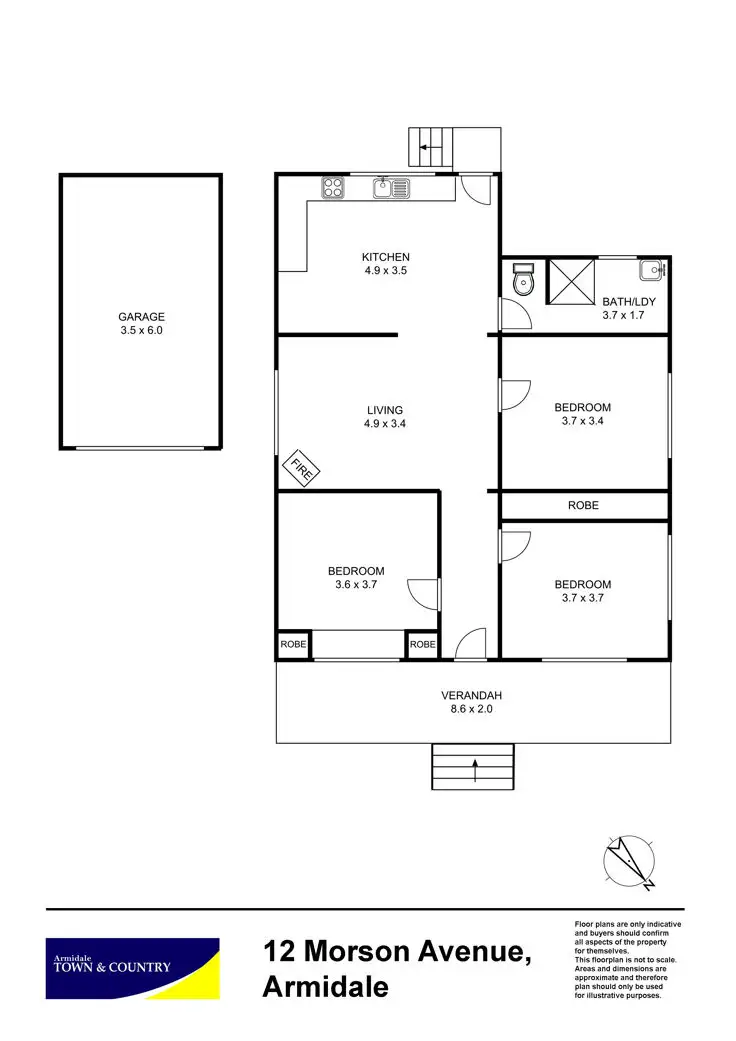 Floorplan of Homely house listing, 12 Morson Avenue, Armidale NSW 2350