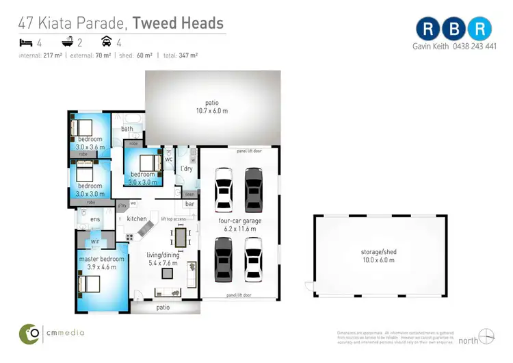 Floorplan of Homely house listing, 47 Kiata Pde, Tweed Heads NSW 2485