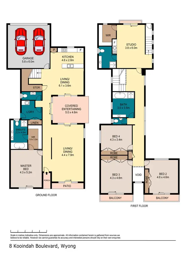 Floorplan of Homely house listing, 8 Kooindah Boulevard, Wyong NSW 2259