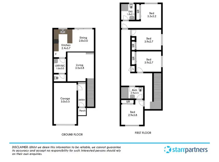 Floorplan of Homely townhouse listing, 11/2 Evans Road, Rooty Hill NSW 2766