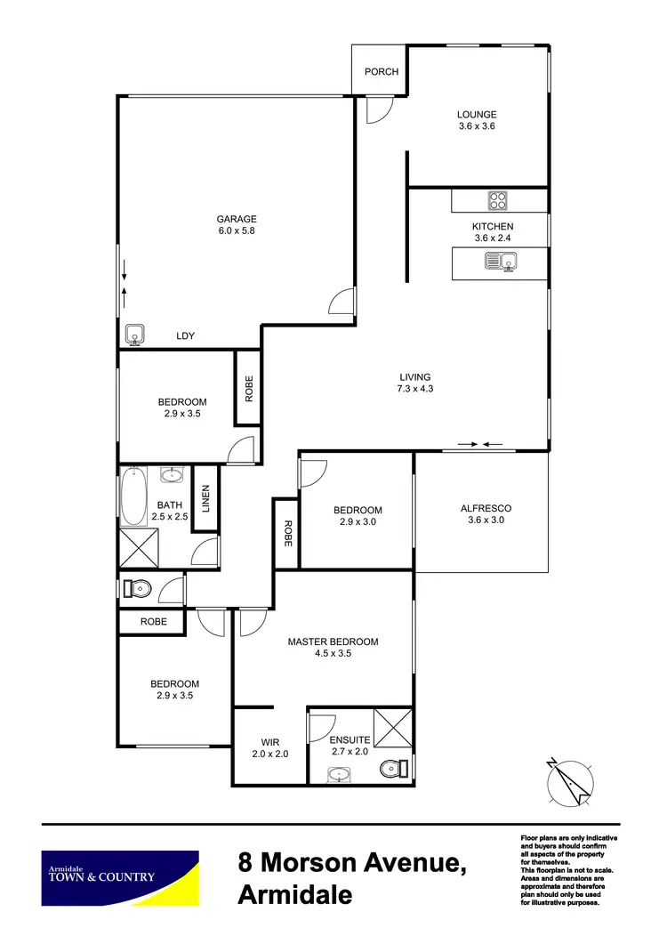 Floorplan of Homely house listing, 8 Morson Avenue, Armidale NSW 2350