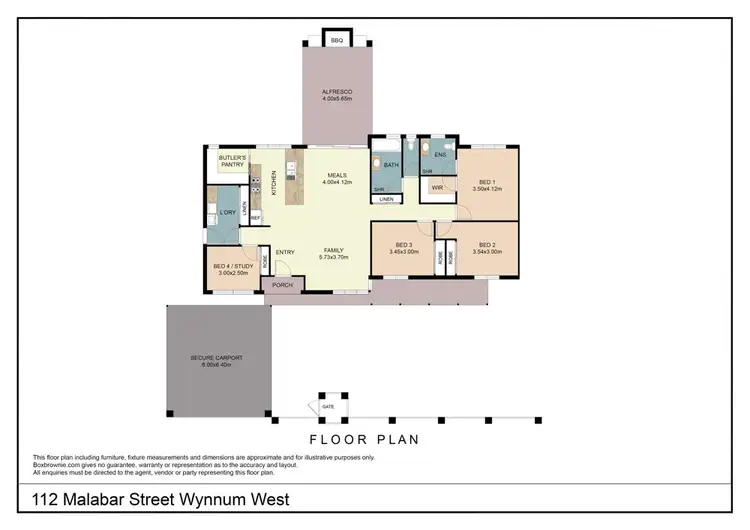 Floorplan of Homely house listing, 112 Malabar Street, Wynnum West QLD 4178