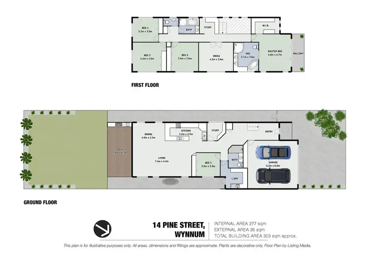 Floorplan of Homely house listing, 14 Pine Street, Wynnum QLD 4178
