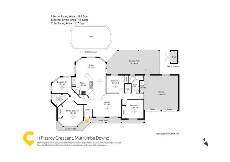 Floorplan of Homely house listing, 11 Fitzroy Crescent, Murrumba Downs QLD 4503