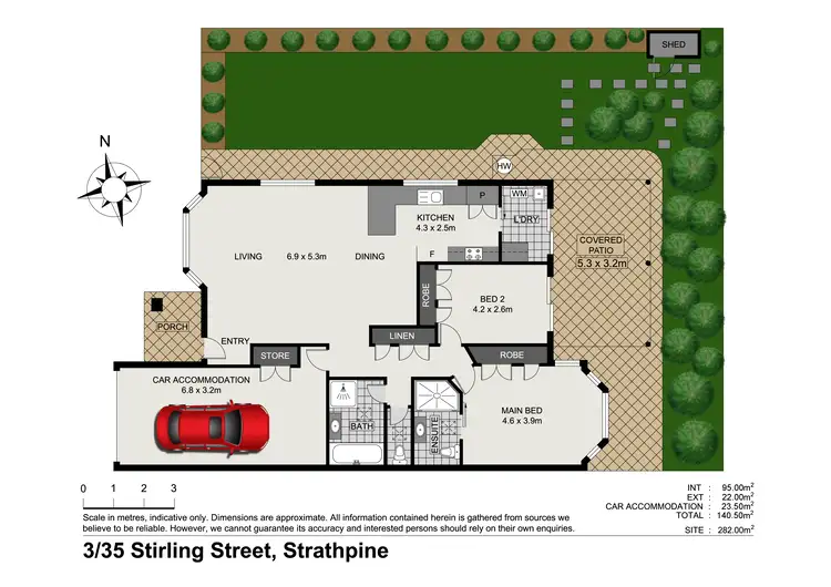 Floorplan of Homely unit listing, 3/35 Stirling St, Strathpine QLD 4500