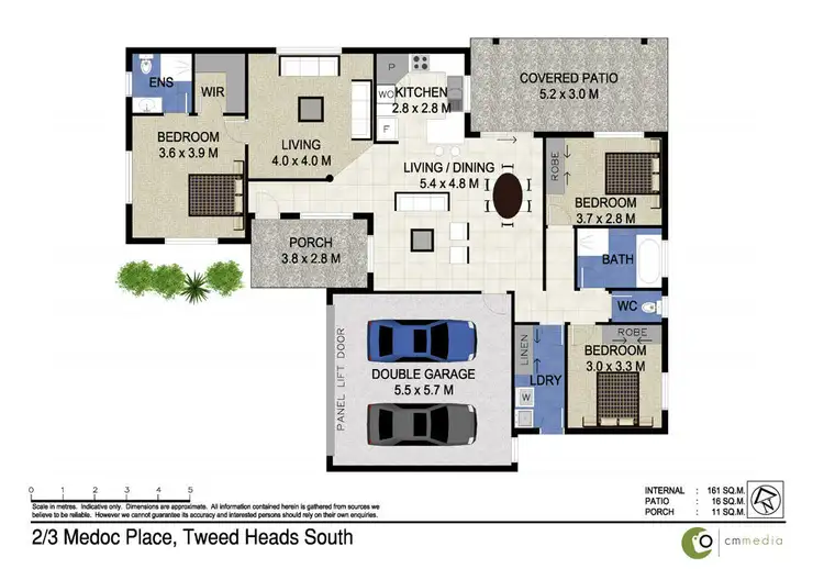 Floorplan of Homely house listing, 2/3 Medoc Place, Tweed Heads South NSW 2486
