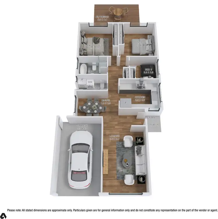 Floorplan of Homely semi-detached listing, 29 Icarus Place, Quakers Hill NSW 2763