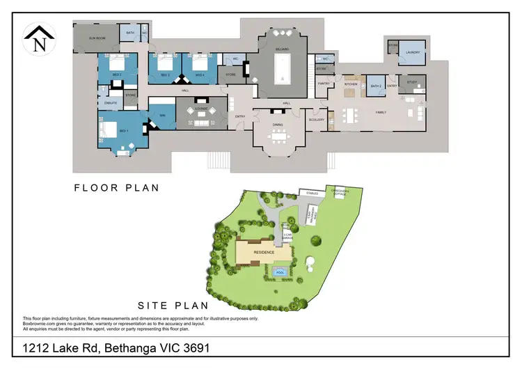 Floorplan of Homely rural property listing, 1212 Lake Road, Bethanga VIC 3691