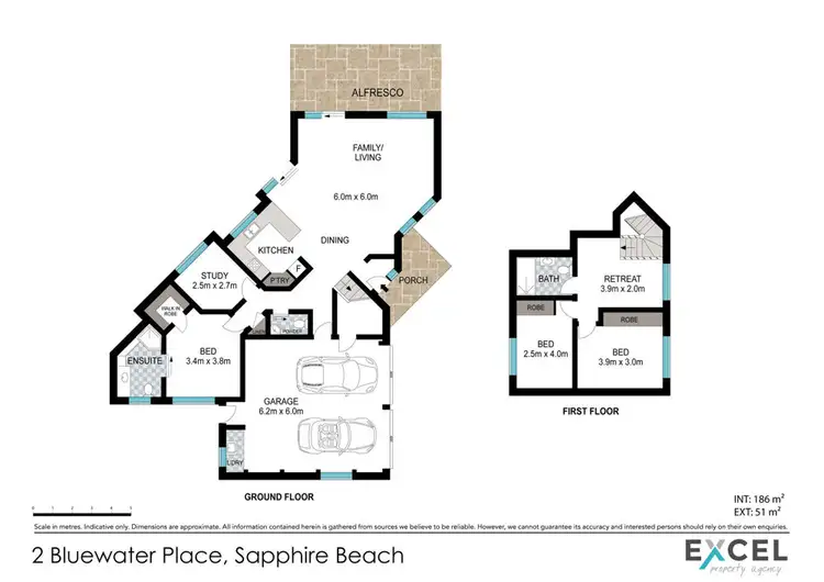 Floorplan of Homely house listing, 2 Bluewater Place, Sapphire Beach NSW 2450