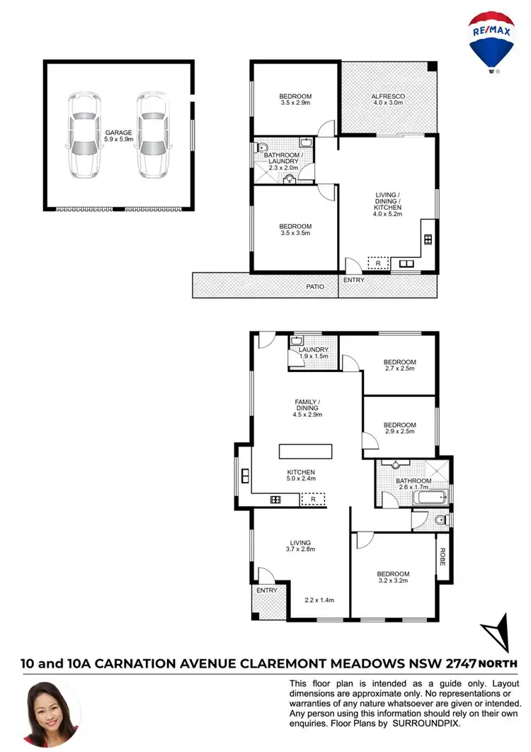 Floorplan of Homely house listing, 10 & 10A CARNATION AVENUE, Claremont Meadows NSW 2747