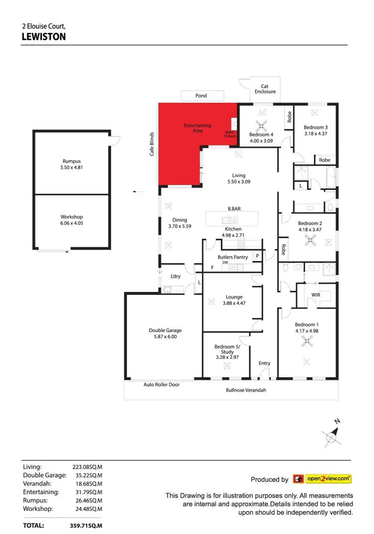 Floorplan of Homely house listing, 2 Elouise Court, Lewiston SA 5501