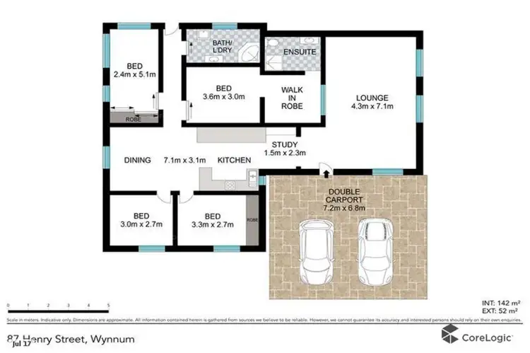 Floorplan of Homely house listing, 87 Henry Street, Wynnum QLD 4178
