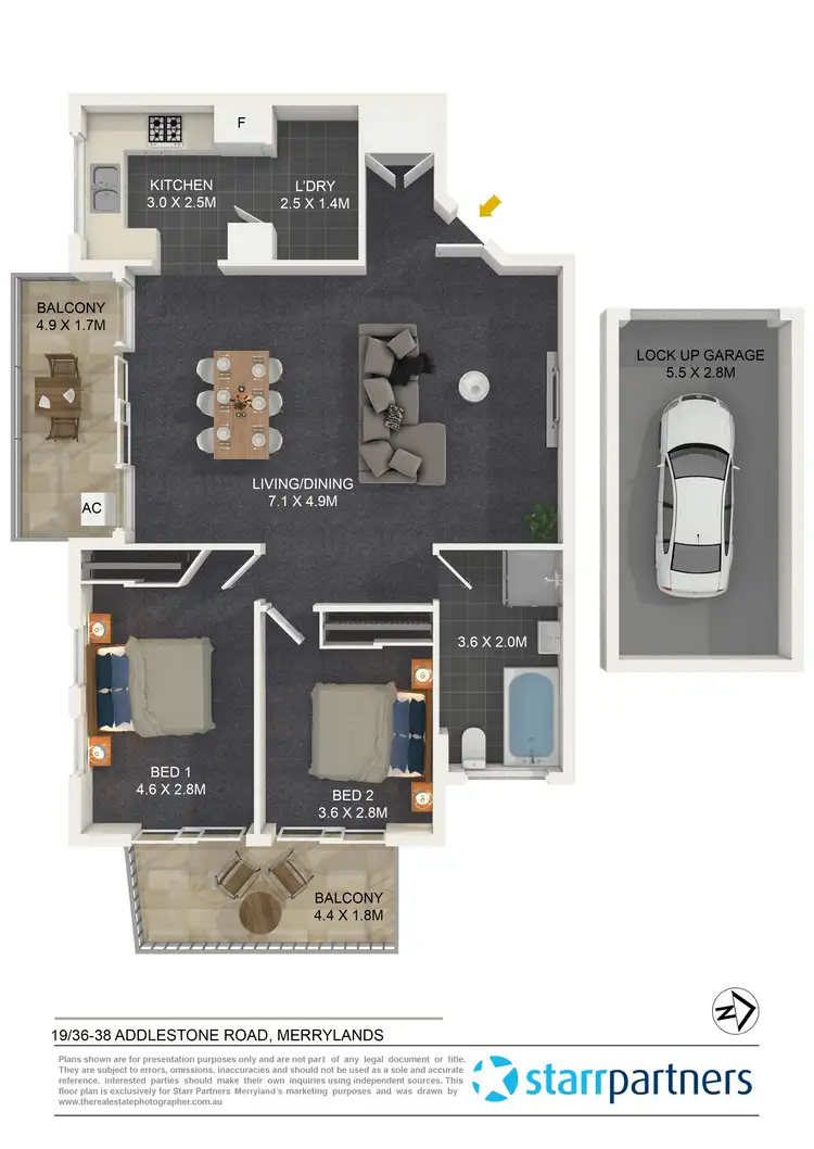Floorplan of Homely unit listing, 19/36-38 Addlestone Road, Merrylands NSW 2160