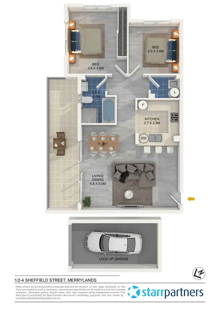 Floorplan of Homely unit listing, 1/2-4 Sheffield Street, Merrylands NSW 2160